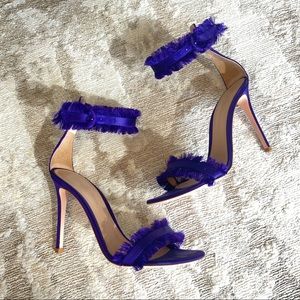 Gianvito Rossi purple Portofino sandal fringe 37.5